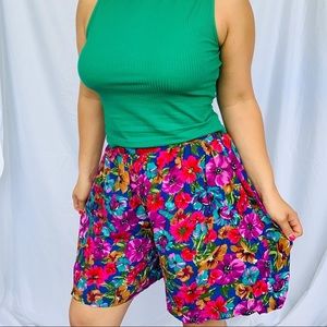Vintage floral shorts